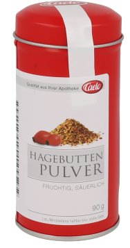 HAGEBUTTEN PULVER Caelo HV-Packung Blechdose