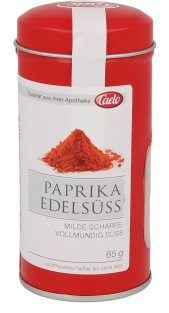 PAPRIKA edelsüß Pulver Blechdose Caelo HV-Packung