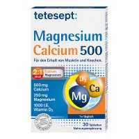 TETESEPT Magnesium+Calcium 500 Tabletten