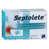 SEPTOLETE m.Eukalyptus-Geschmack 3mg/1mg Lut.-Tab.