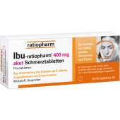 IBU-RATIOPHARM 400 mg akut Schmerztbl.Filmtabl.