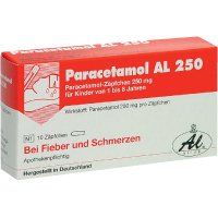 PARACETAMOL AL 250 Kleinkindersuppositorien