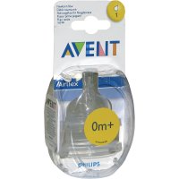 AVENT Sauger Airflex 1-Loch f.Neugeb.2x