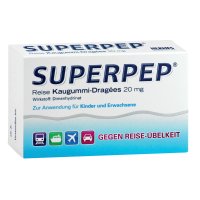 SUPERPEP Reise Kaugummi Dragees 20 mg