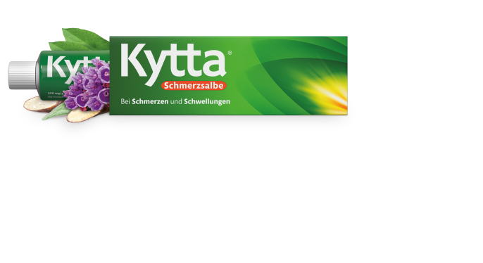 Anzeige: Kytta Schmerzsalbe zur äußerlichen Behandlung von Schmerzen und Schwellungen